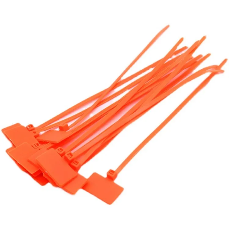 Nylon Cable Markers Tag Seal Cable Tie Tag Designed With Self-locking Teeth Plastic Machine Tool Tie Things 100pcs/bag