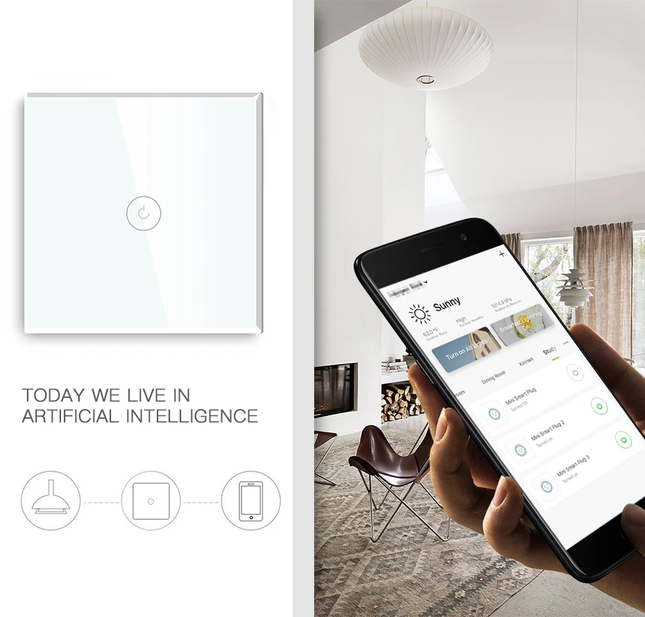 Alexa Echo google Assistant электрические tuya пульт дистанционного управления сенсорный Умный Свет жизни Wi-Fi беспроводной wifi умный выключатель
