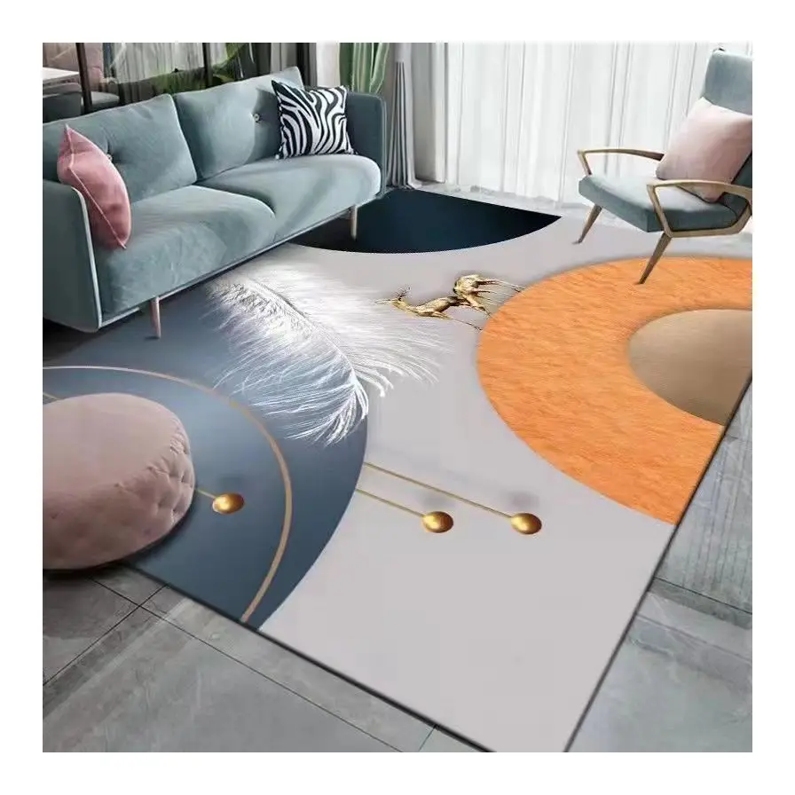 Высокое качество 3D печать геометрический дизайн простой диван эркеры Модные лучшее качество для гостиной ковры и ковры для продажи