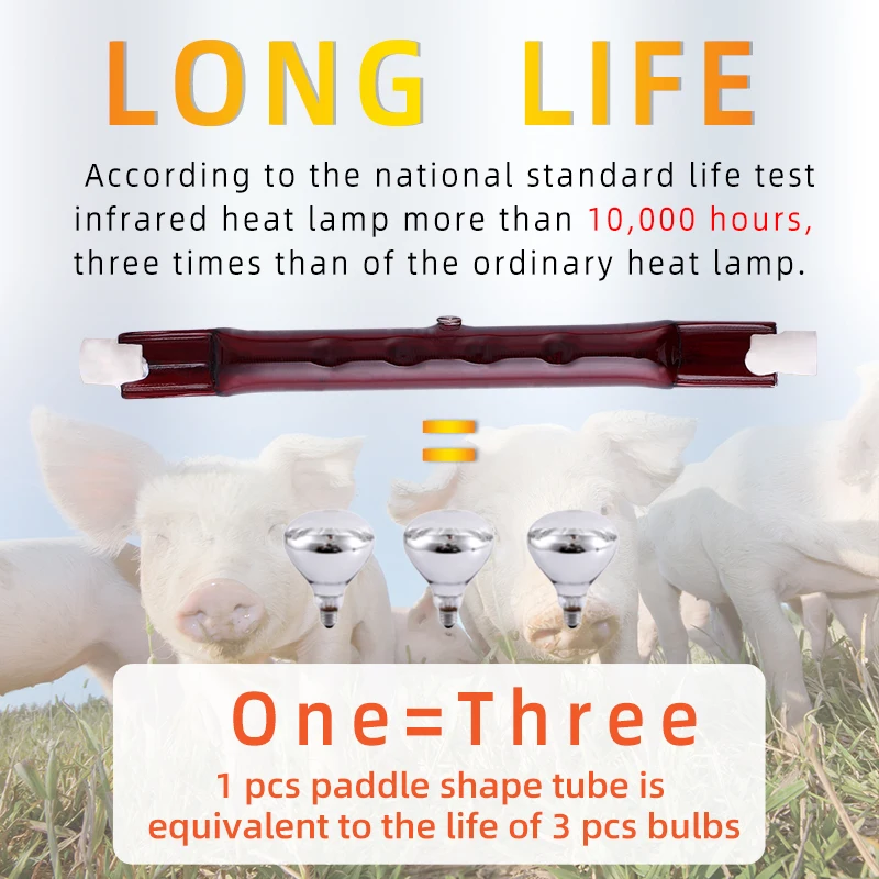 Far infrared thermal insulation lamp for chicks and pigs in thermal insulation pig farm