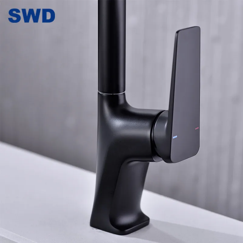 Brass Black Basin Faucets Basin Modern Bathroom Mixer