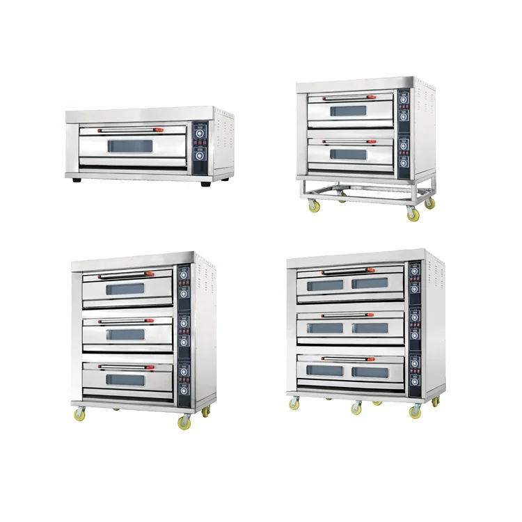Easy to operation Multi-function 9 trays deck oven single deck baking oven