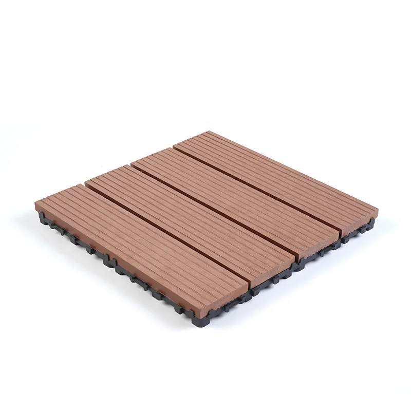 30x30 patio composite backyard wood outdoor flooring WPC DIY interlocking Decking Tile