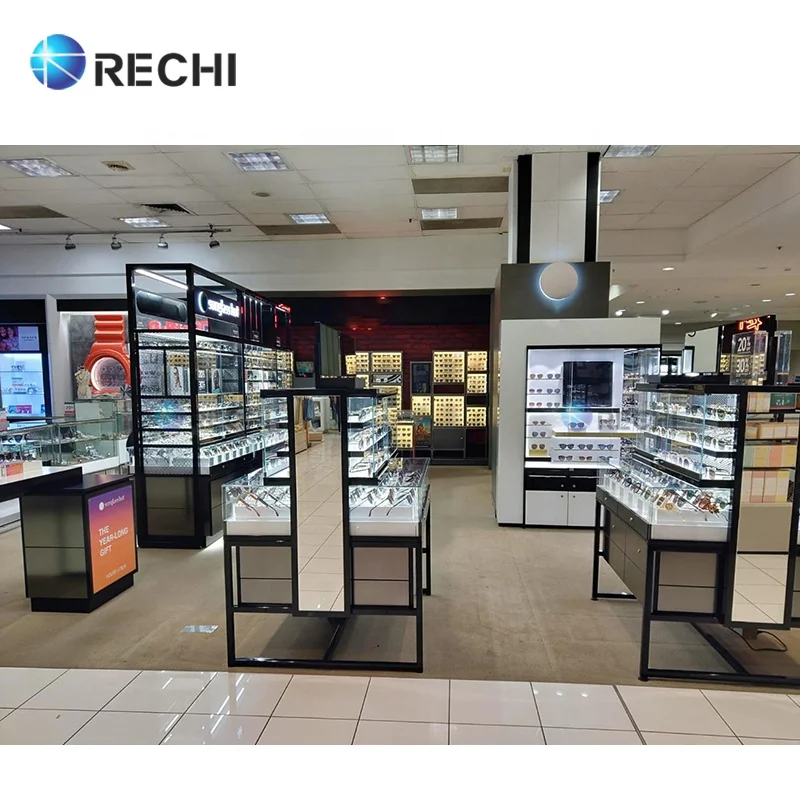 RECHI Custom Eyewear Store Fixture Display Cabinet & Shelf for Sunglasses Shop Showcase Optical Showroom Interior