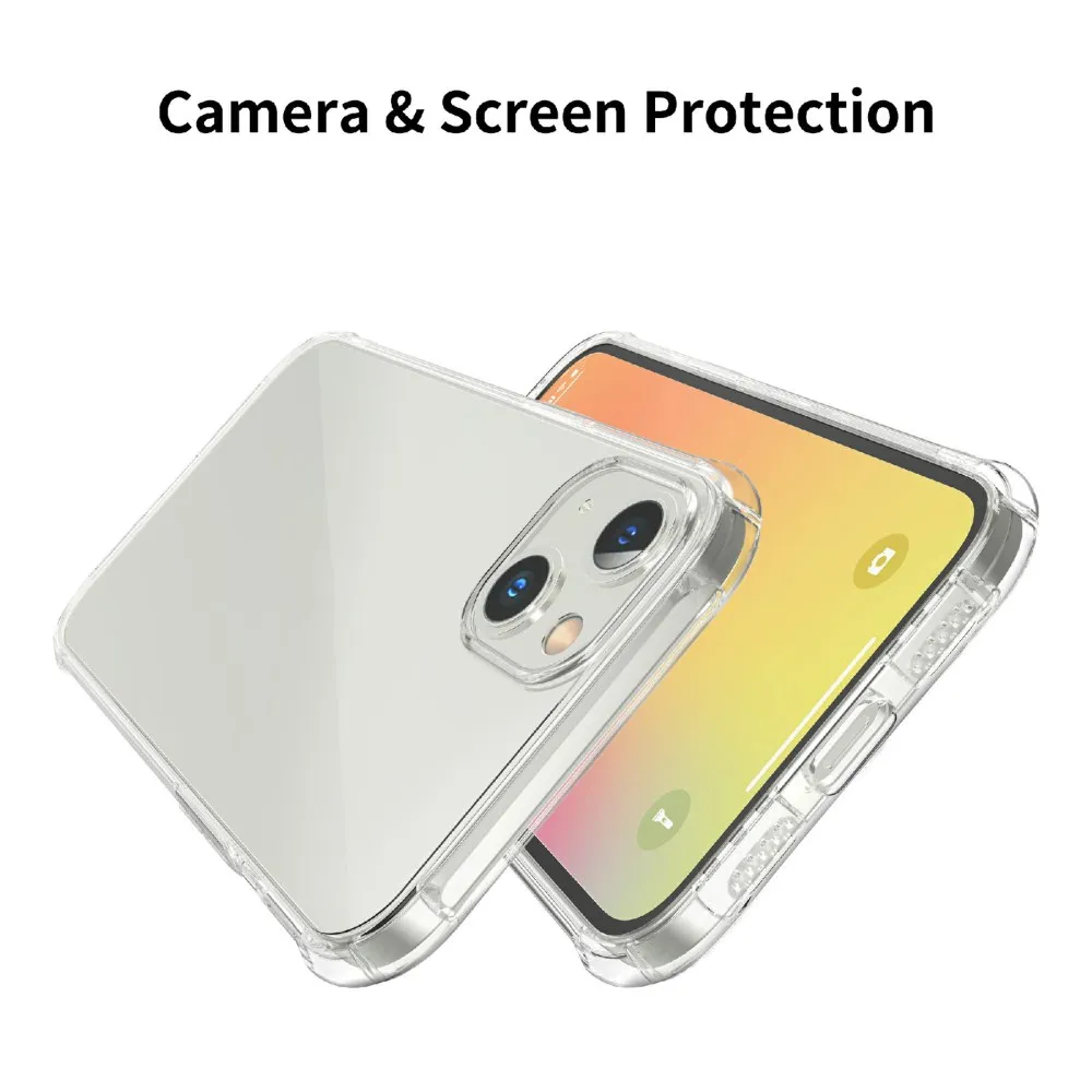 Wholesale Transparent Crystal Clear Soft TPU Silicone Phone Case For IPhone 13 Cover