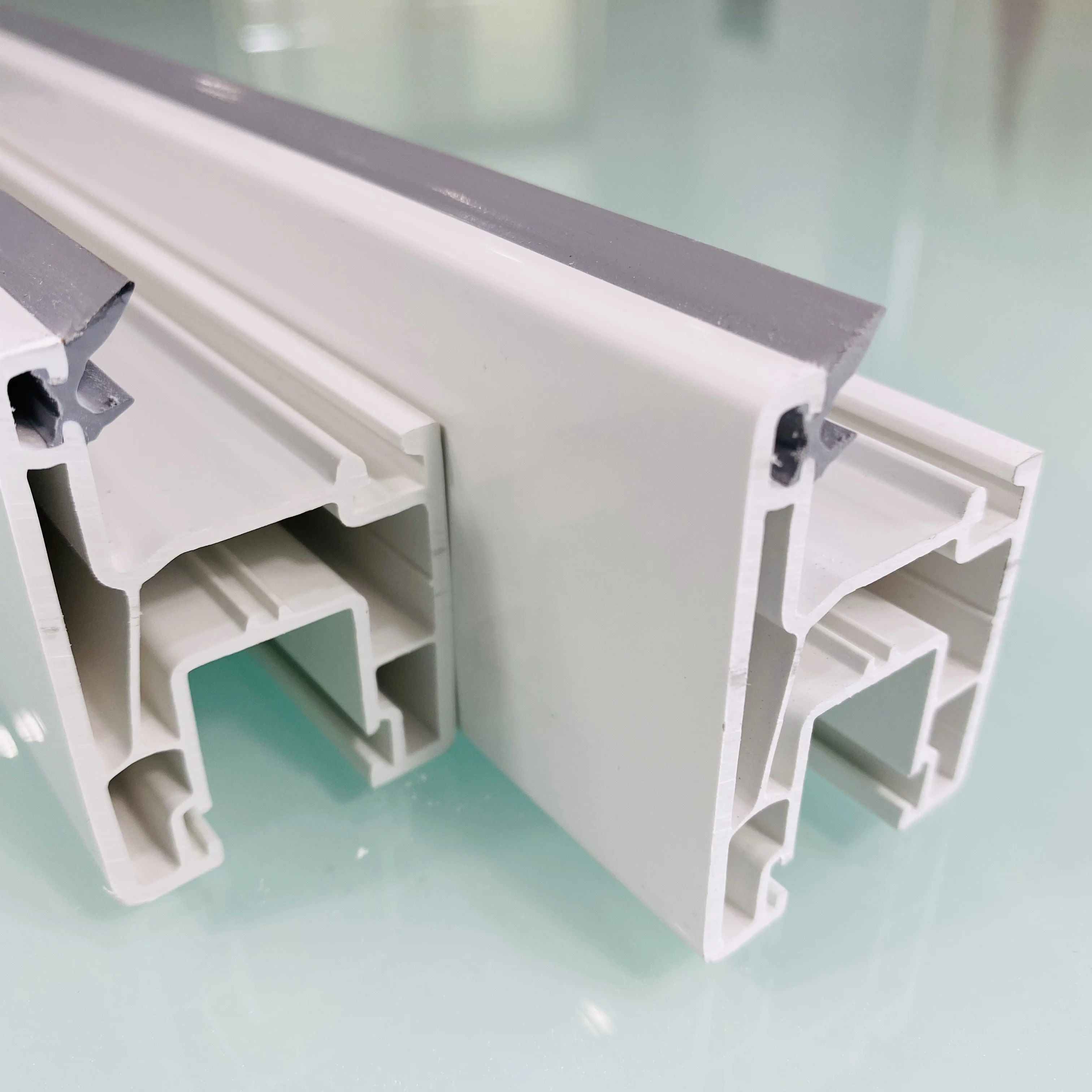 80 mm series custom upvc pvc windows and doors chant profile pvc insulated sliding window profile