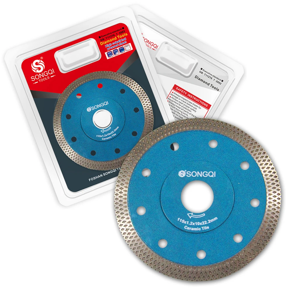 4 1/2 Inch Professional Diamond Saw Blade 115mm Ceramic Tiles Super thin Diamond Saw Blade for Cutting Tiles Ceramic