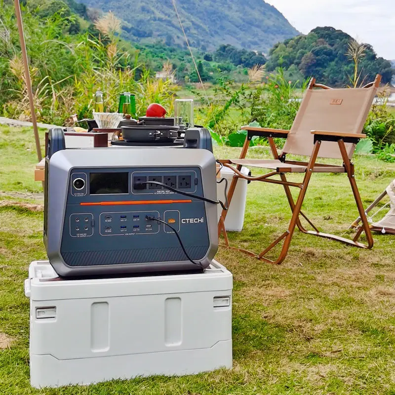 CTECHi 2000W 2160WH LiFePo4 Battery Home Appliances Emergency Backup Power Portable Power Station 2KW Solar Power Generator