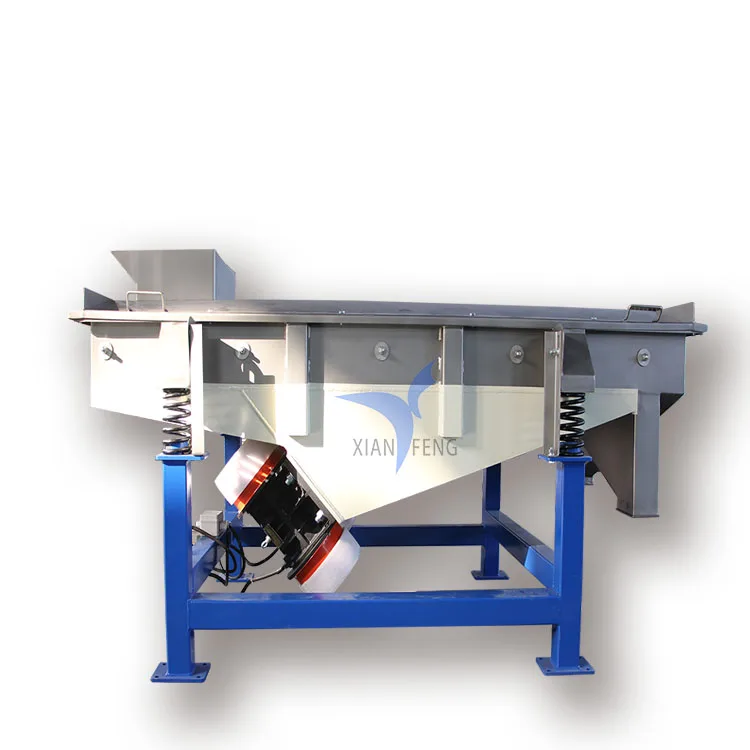 XF Rich experience of sieve factory Connect material Sus304 stainless steel Chicken breast linear vibration screen,shipping fast