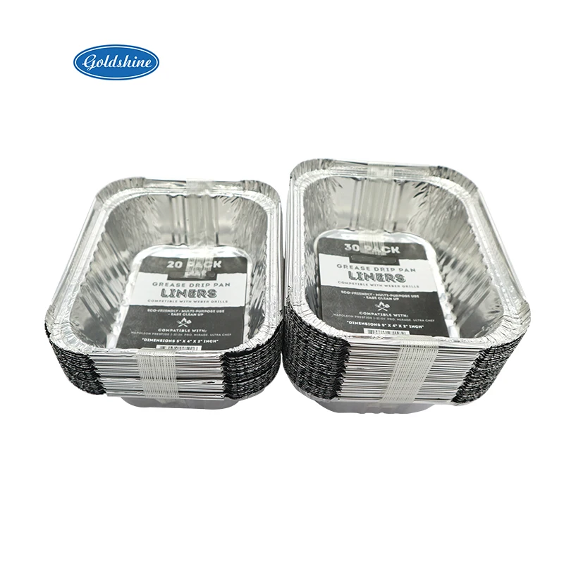 Recyclable Aluminum Foil Container for Food Packaging for Barbecue Oven Takeaway Oven Packaging