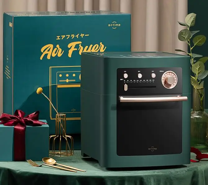 11 in 1 Commercial 15L Large Capacity Multi-function Super Hot Air Heated Air Flyer CNC Oil-free Air Fryer