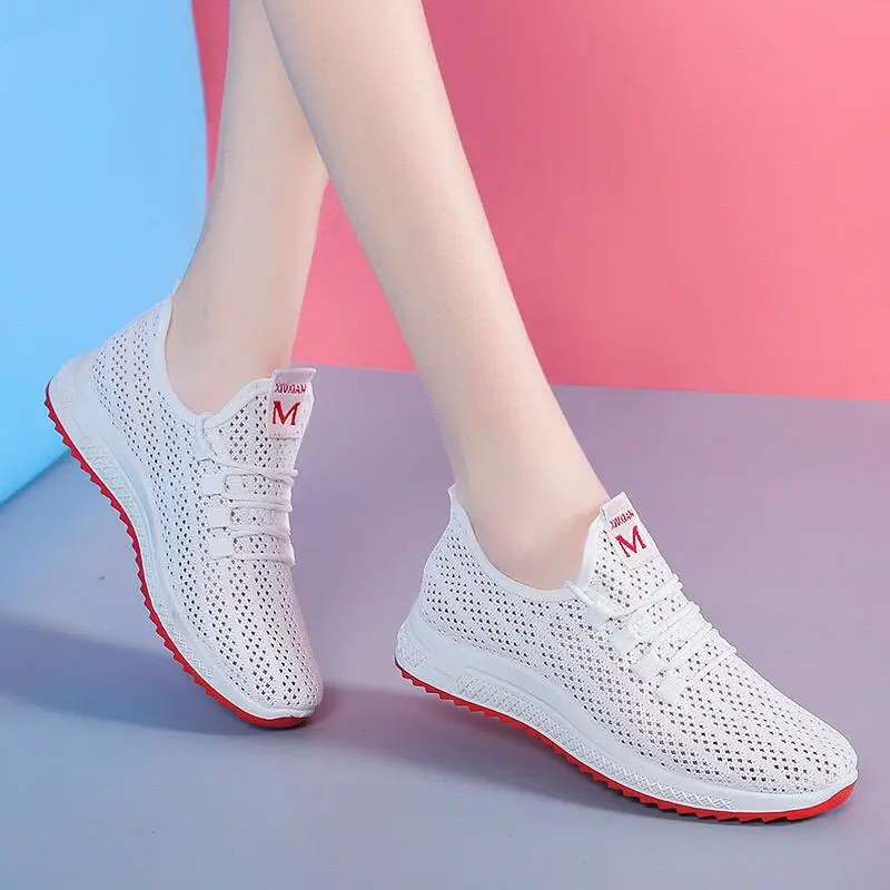 
Women Casual Shoes Breathable Mesh Platform Sneakers Women Tennies Sports shoes Traditional Beijing Cloth Shoes 