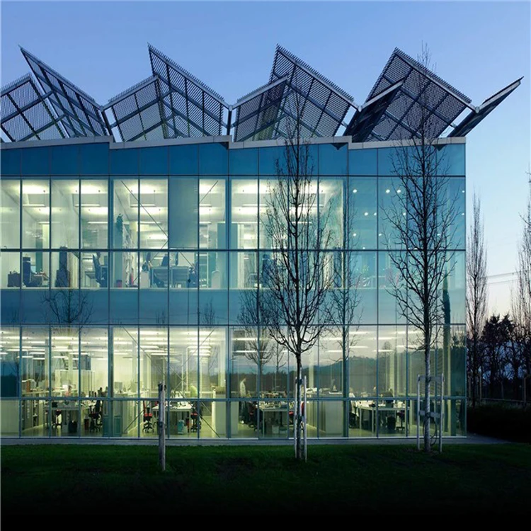Glass aluminium curtain wall aluminum frame glass building materials profile system price