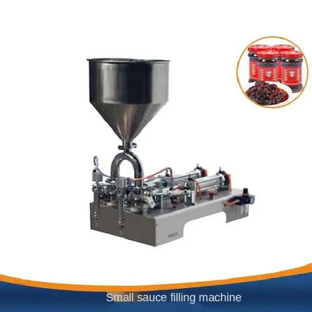 Semi-automatic Full Pneumatic Double Head Tomato Paste Pcessing Plant Glycerine Filling Machine