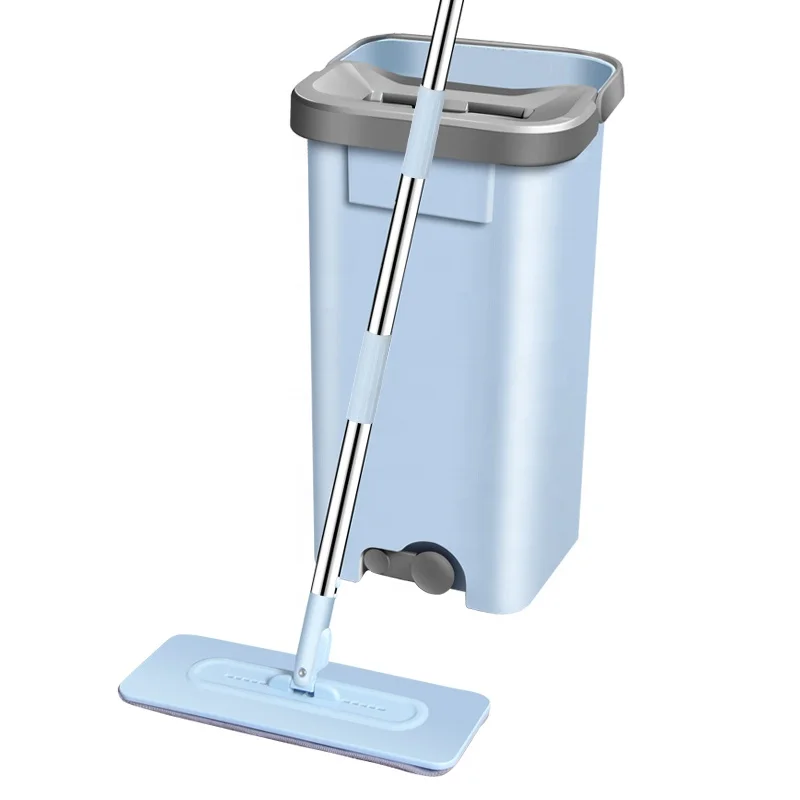 Cleaning wash flat mop and bucket set squeeze mop bucket for cleaning magic floor dust home cleaning and bucket