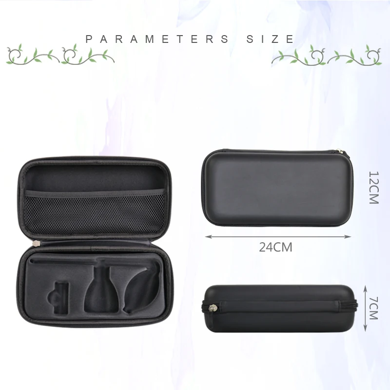 Snuff Bottle Case With Mesh Bag Custom Nasal Spray Box With Foam Waterproof EVA Nasal Spray Storage Box