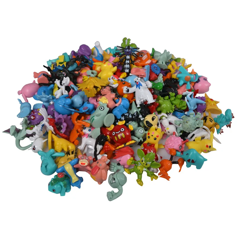 144pc/batch 2023 new prodcut-s miniature figurines bulk figure munecos de coleccion figuras de pokemoned model toys