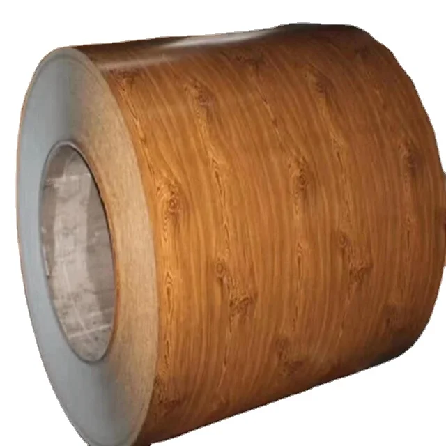 New Style Wooden Pattern Al-Zn Coating PPGI/PPGL Sheet Color Coated  Galvanized Steel Coils Sheets with Free Sample