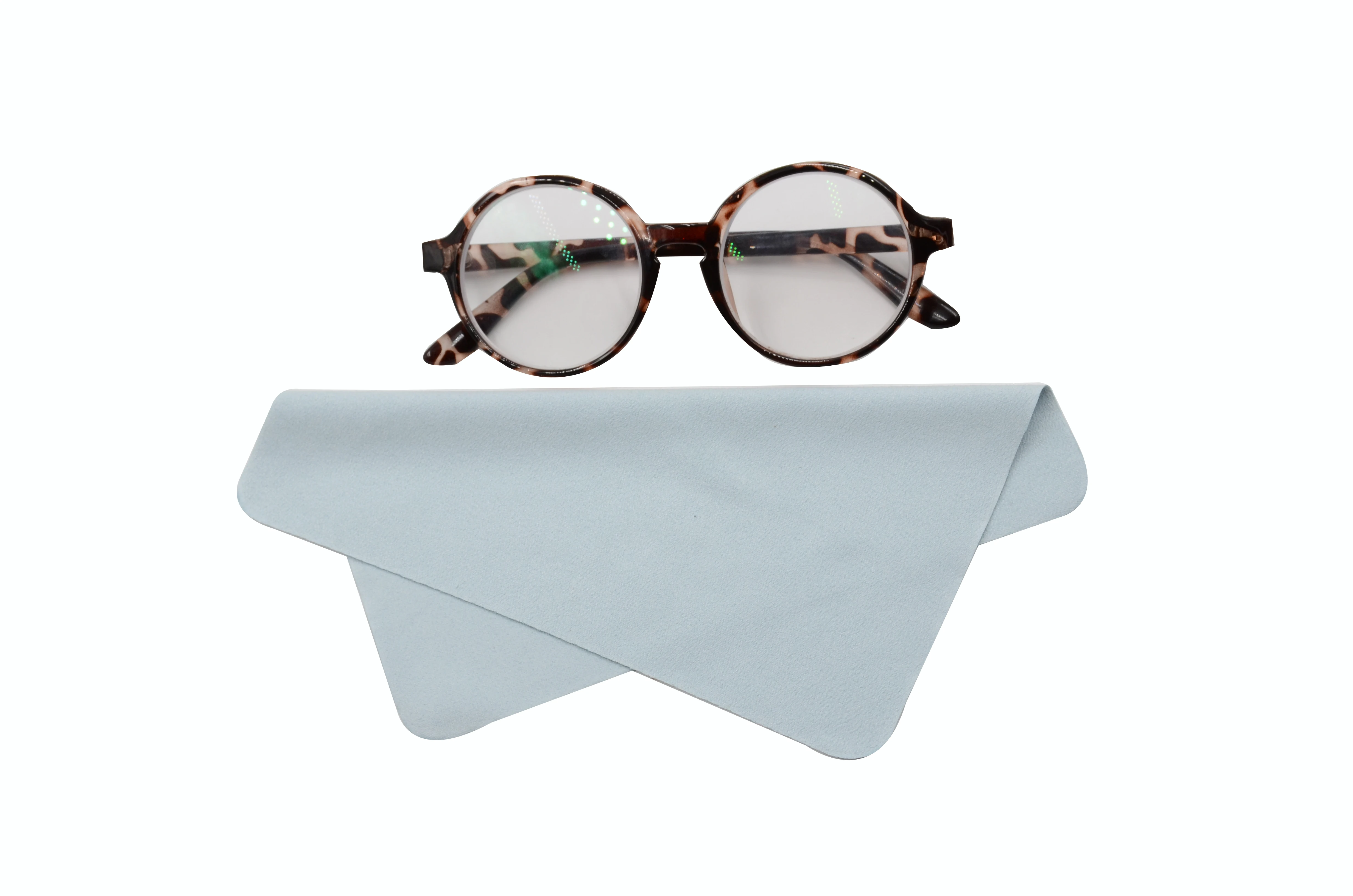 microfiber suede two side flannel eye glasses cleaning cloth
