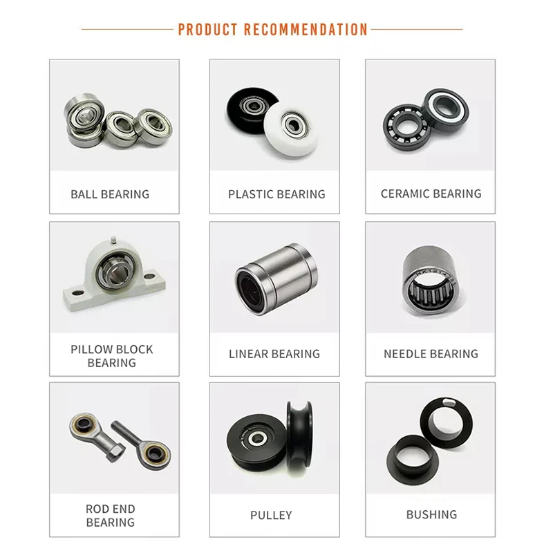 polyurethane PU coated bearings with 624 625 626 685 696 608 6000 as per our catalog or drawing