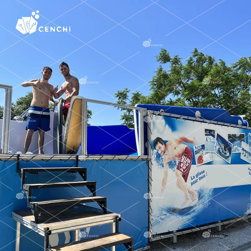 Cenchi коммерческий открытый аквапарк flowrider карманный мобильный симулятор серфинга для продажи