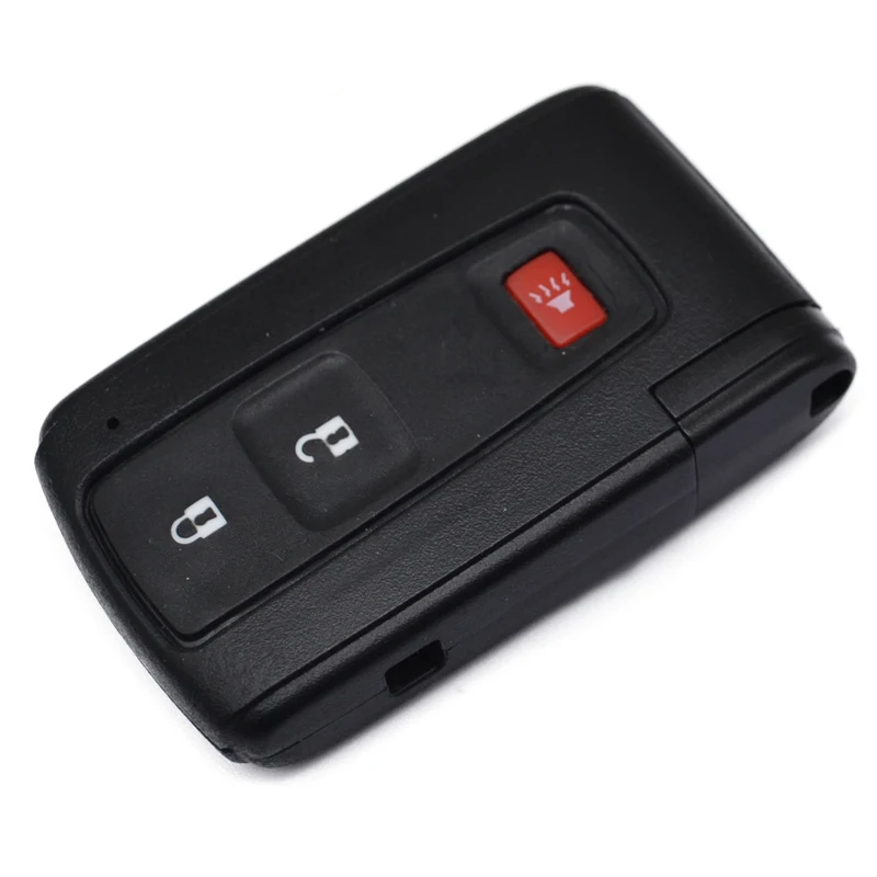 Car key housing shell case 2/3buttons for Toyota Corolla Verso Prius smart key fob replacement cover with key blade