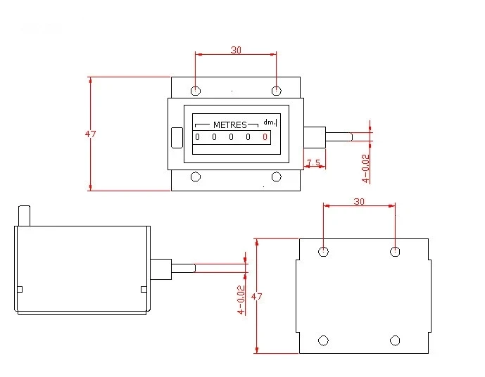 Заводское 5 dgit счетчик для мониторинга и записи число оборотов устройства