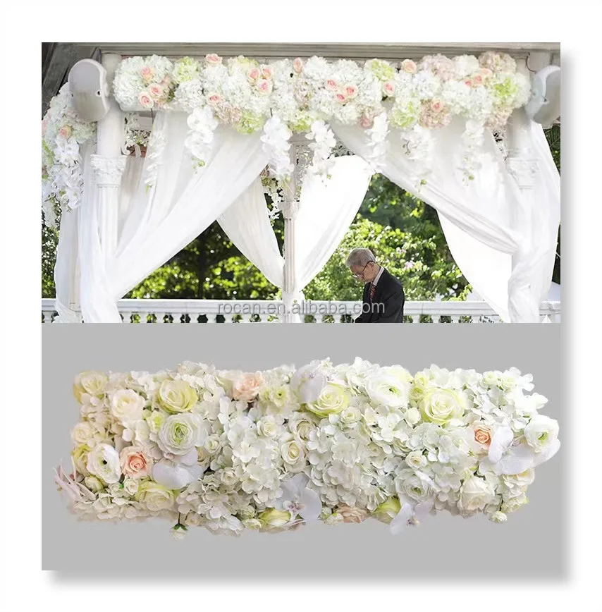Wedding Decoration Table Centerpiece Silk Artificial Flower Row Runner Stair Aisle Floral Garland red flower runner centerpieces