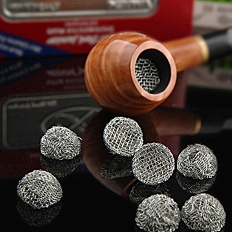 15/16/17/18/19/20mm Smoking Accessories Stainless Steel Domed Mesh Net Combustion Ball Smoking Pipe Filter
