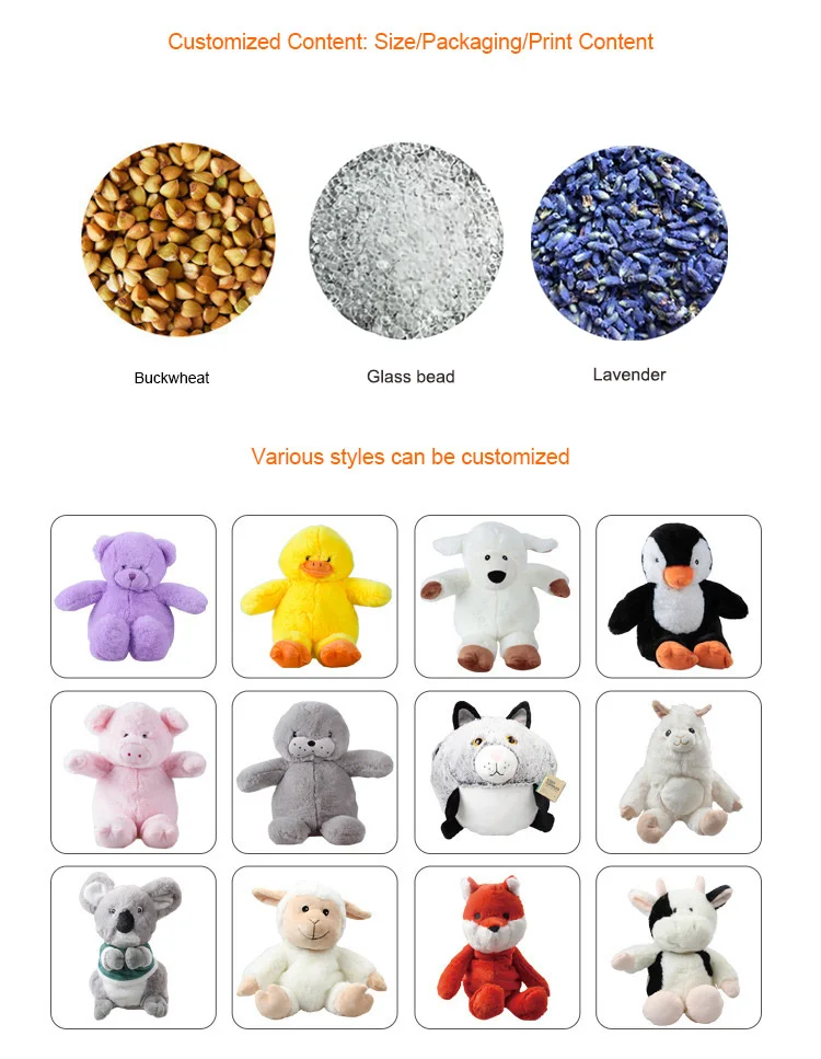 2 to 4 Years Kids Dog Microwave Warm Heating Stuffed Toy Weighted Sensory Plush Toy for Kids Relieve Anxiety