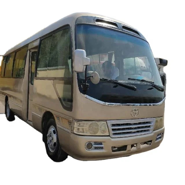 
Hotselling Very Clean Used Hand Coaster Bus 23-30seats Diesel Golden Bus Popular Style Golden White Brown 