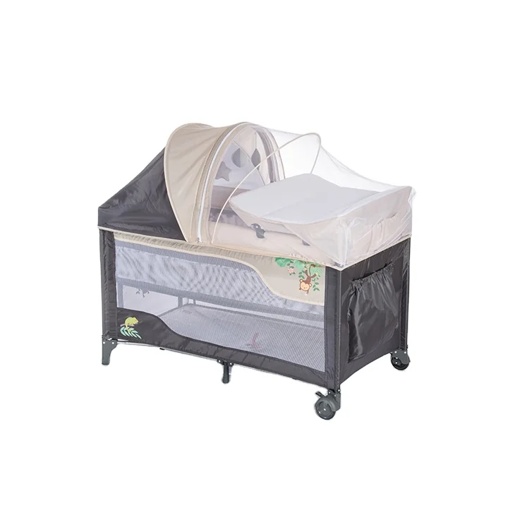 Factory Wholesale cheapest price baby playpen bed baby travel cot