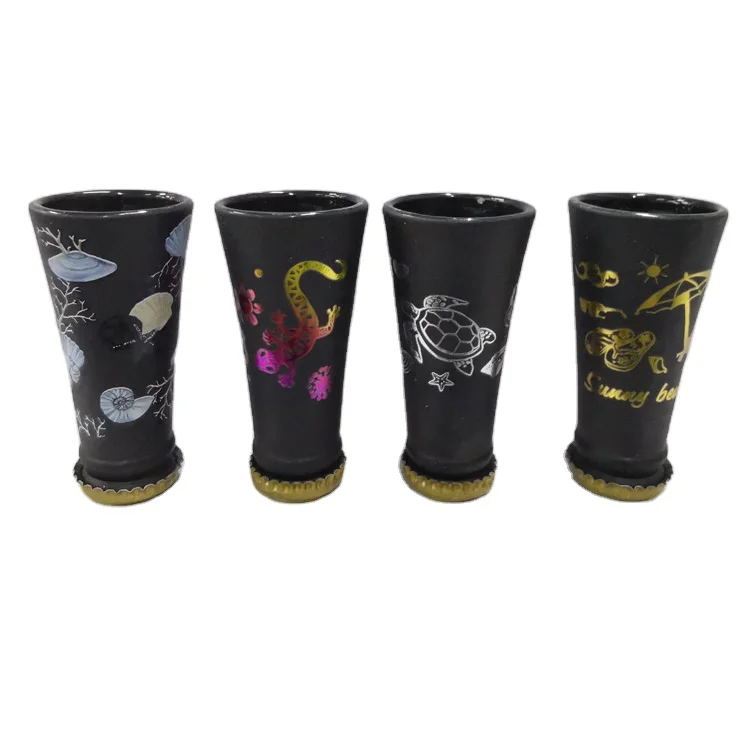 OEM Low Price Personalized Printed Painting Frosted Souvenir Shot Glass Promotion Creative Gifts & Crafts Mini Shot Glass Cup