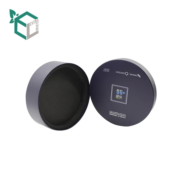 Official Cooperation Packing Hot Stamping Logo Luxury Cylinder Boxes Tube Round Paper Packaging Dubai Gift Box