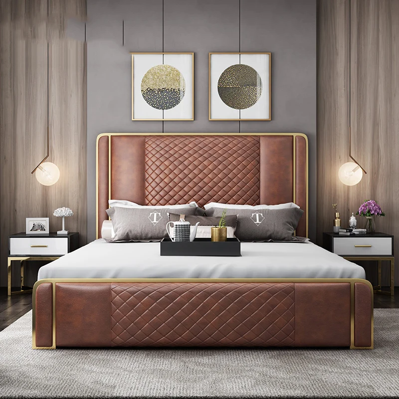 Китайский Фошань Шунде boxspring хранения двуспальная кровать дизайн мебели