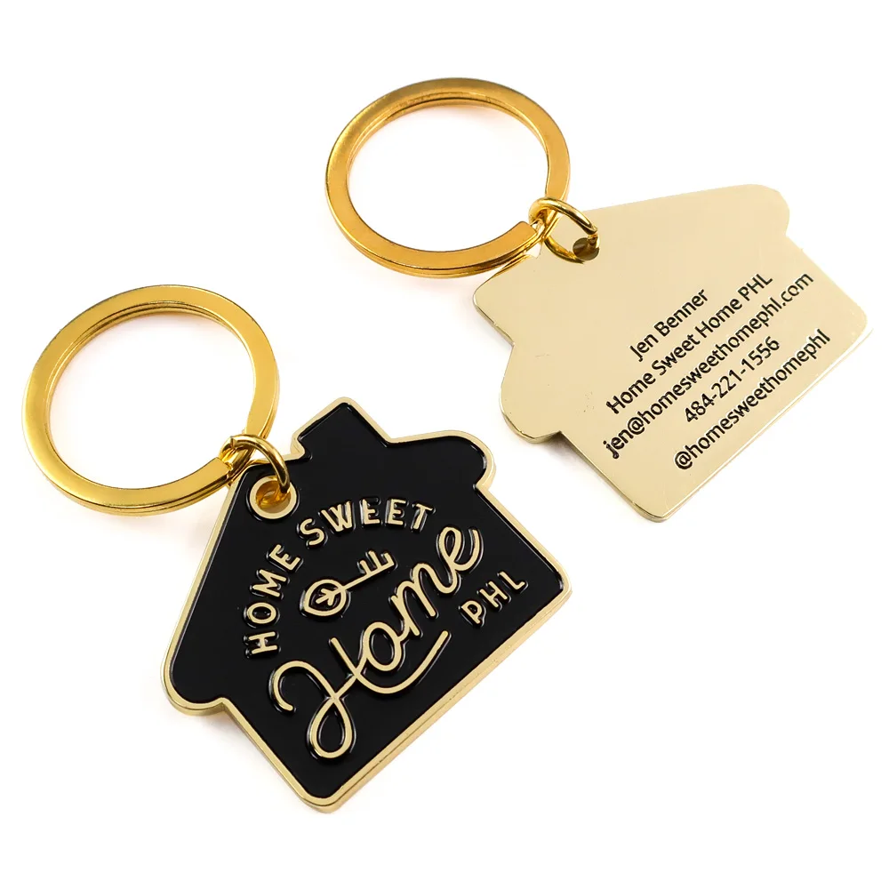 manufacturers custom plain round metal laser blanks metal circle keyholders stainless metal keyring iron