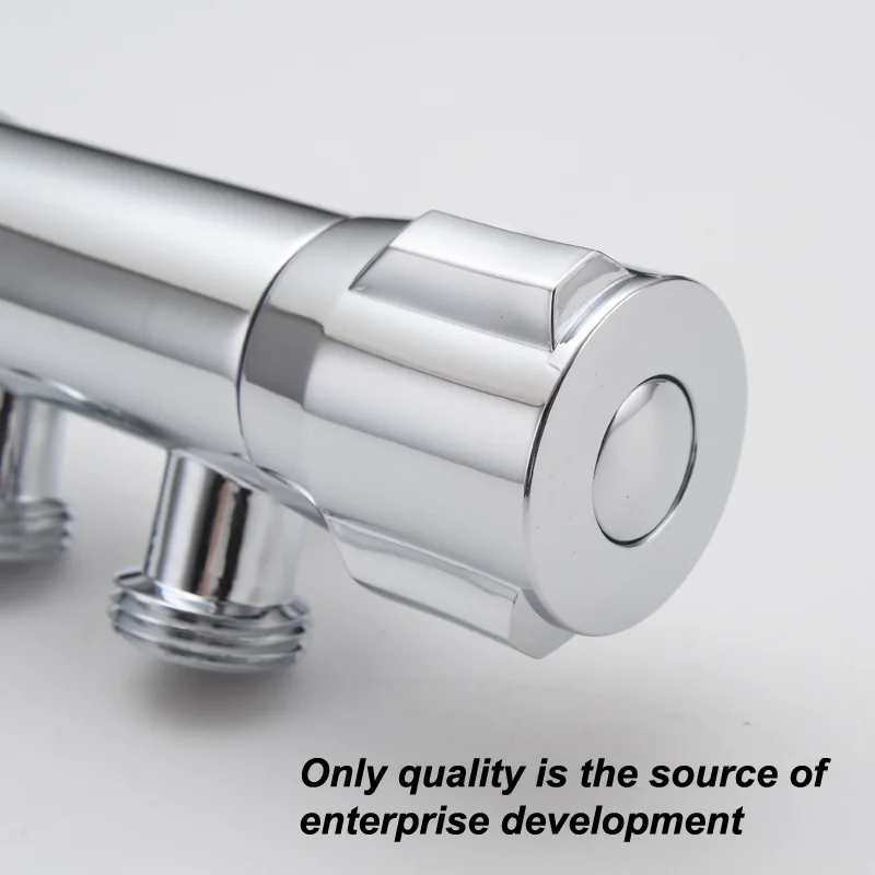 Modern Factory Wholesale 1 In 2 Outlet Two Way Brass Angle Valve Shower Mixer Valve Globe Angle Valve