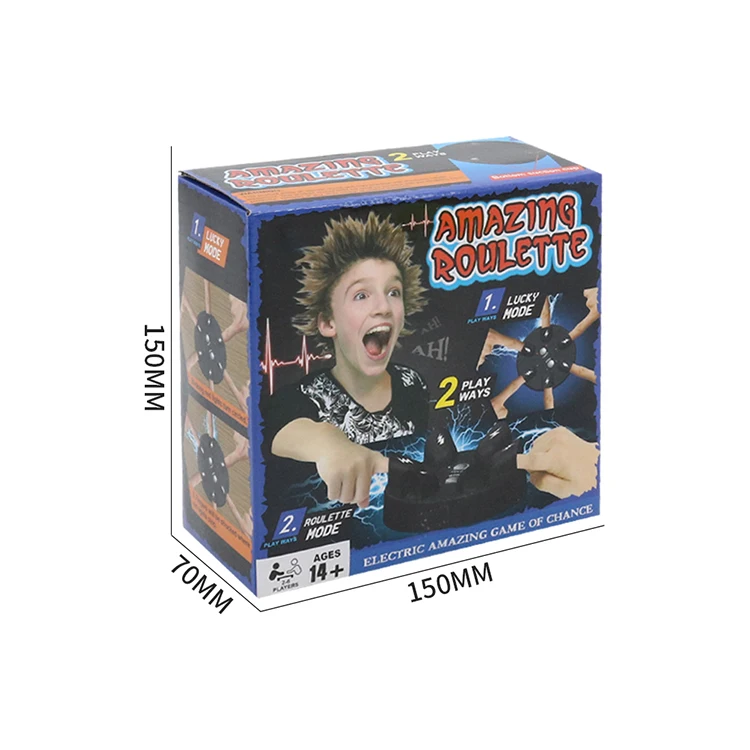 Lucky Electric Shock Roulette Game Detect Luck Toys With Light And Sound Effect For Party Board Game Toys