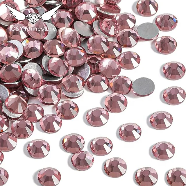 CY SS10 Multicolor Wholesale Diamond Diy Nail Art Flat Back Stone Non Hot Fix Designs Rhinestones