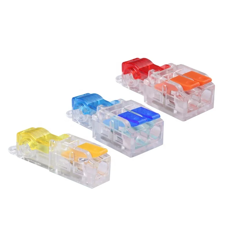 JOYELEC T-Type Electrical Wire Connector Stripping-Free Brancher Quick Cable Wiring Terminal Block Copper Core One-In Two-Out