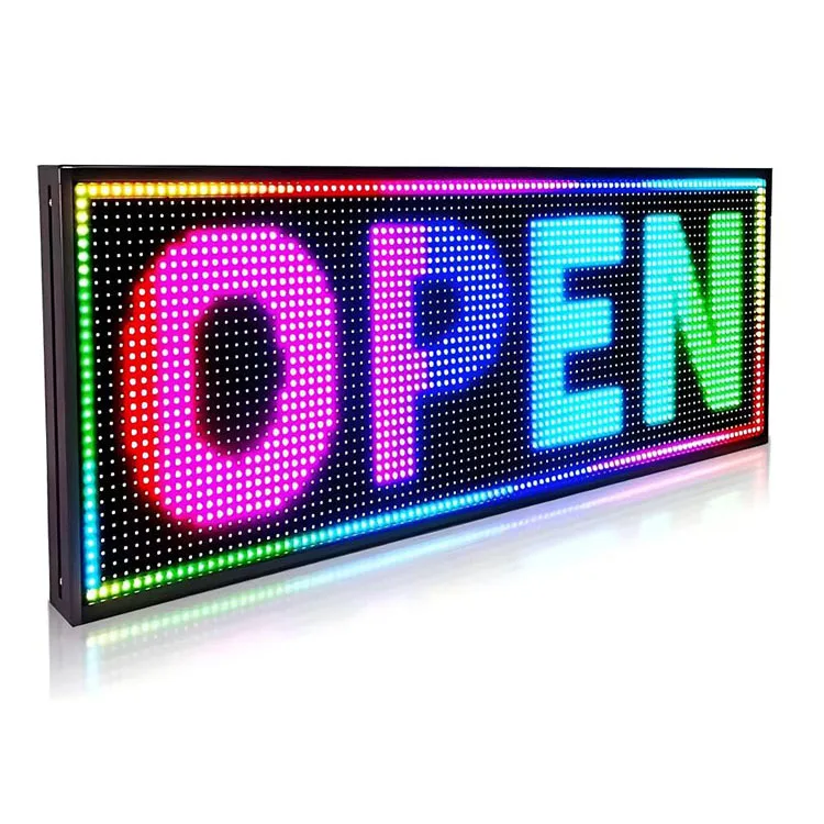 P10 Led Sign Screen Smartphone APP Programmable Message Board LED Billboard Foldable Stand Multi-language Screen