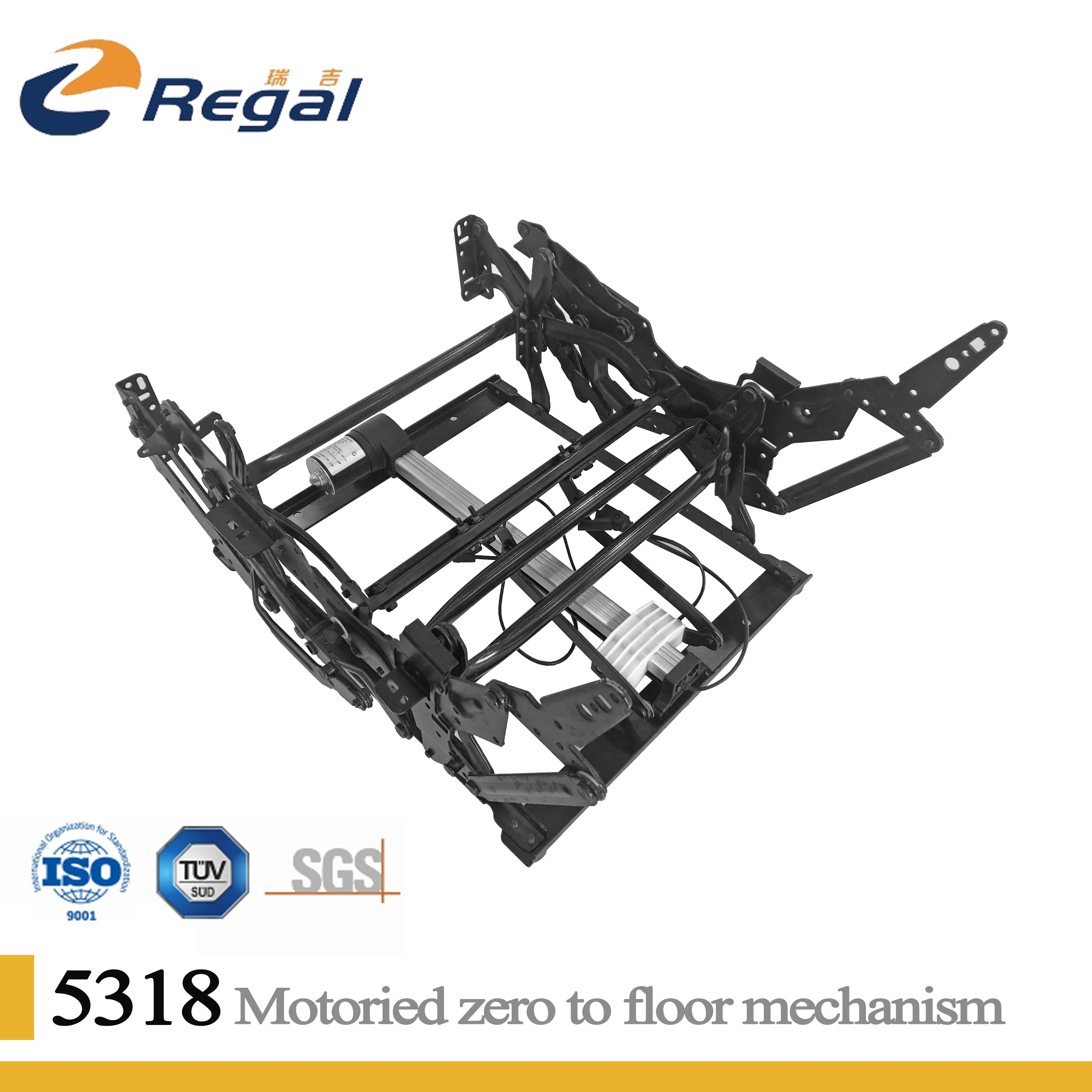 REGAL Electric Recliner Fold Frame Parts Sofa Mechanism Zero Wall Motorized Metal Black Extension Modern Chair Mechanism 3 Years