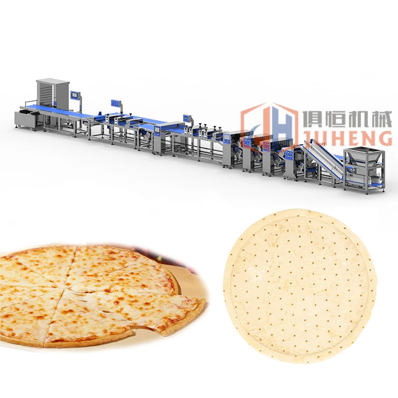CE Certified Customizable Frozen Pizza Production Line High Productivity Pizza Dough Making Machine for Food Factories