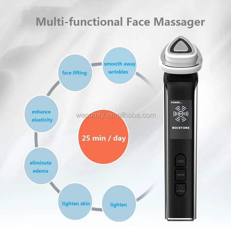 New RF skin lifting  face  whitening  beauty device personal care beauty equipment mini RF EMS beauty instrument   M-6902