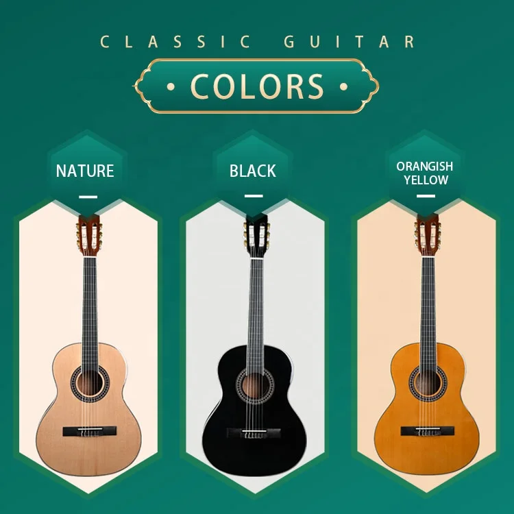 Best Price classical guitar 36 inch Spruce wood guitar for beginners students