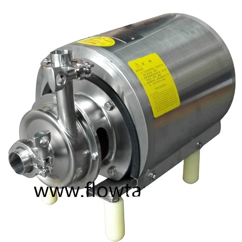 stainless steel sanitary removable centrifugal pump with cart and caster