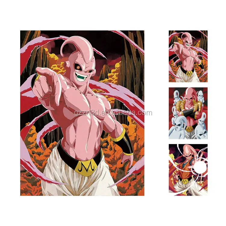 
11x17 inches 3d lenticular flip change anime 3d poster 