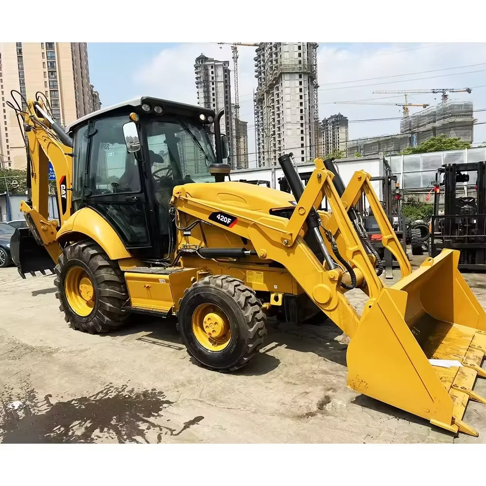 Fast Shipping Used CAT 420F Loader Caterpillar Wheels CAT420f Second Hand Backhoe Loader