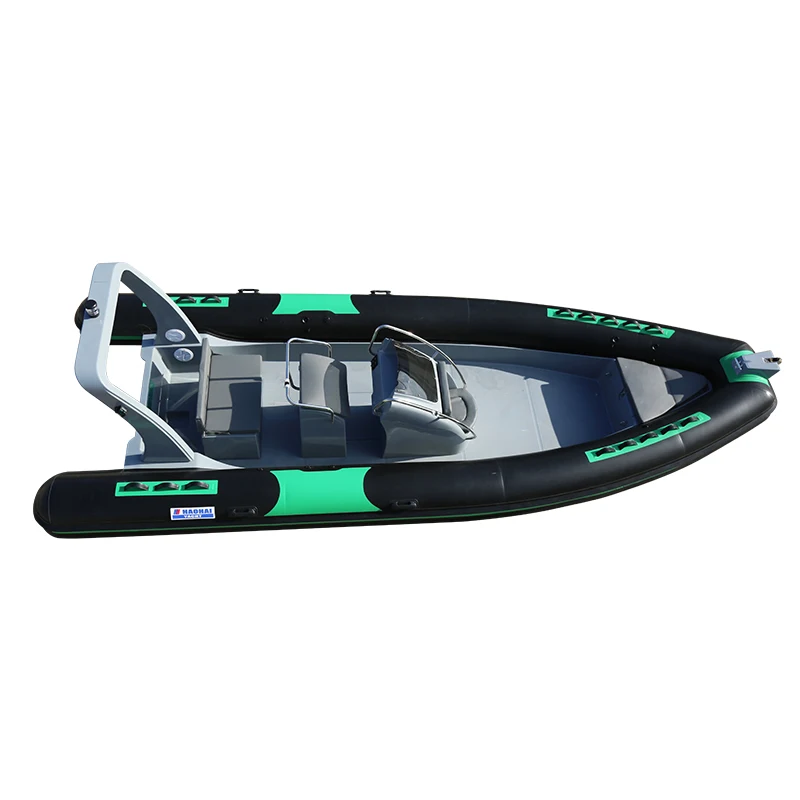 Haote new arrival CE Certification High Quality fiberglass hull rib boat RIB-680 rigid inflatable boat