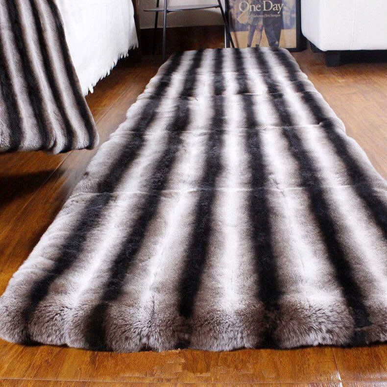 natural and dyed color rabbit fur blanket rex rabbit fur plate
